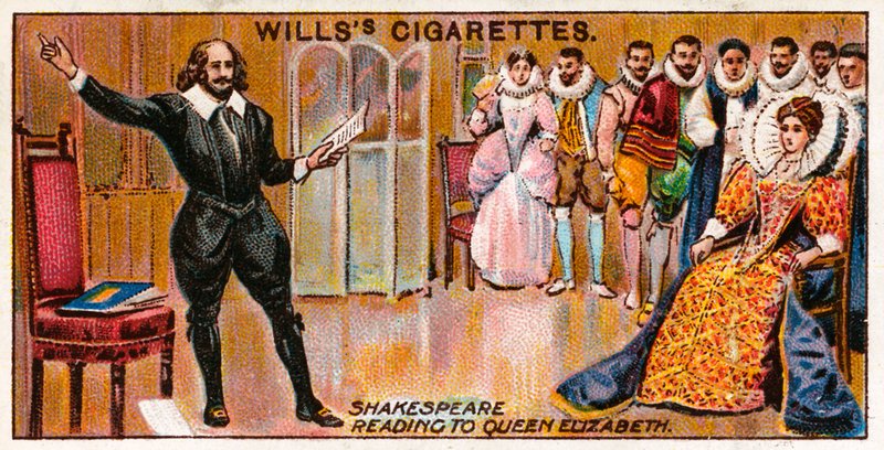 Shakespeare leser for dronning Elizabeth av English School
