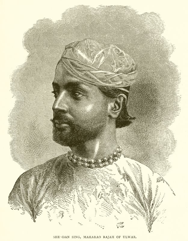 Sheodan Singh, Maharao Rajah fra Ulwar av English School