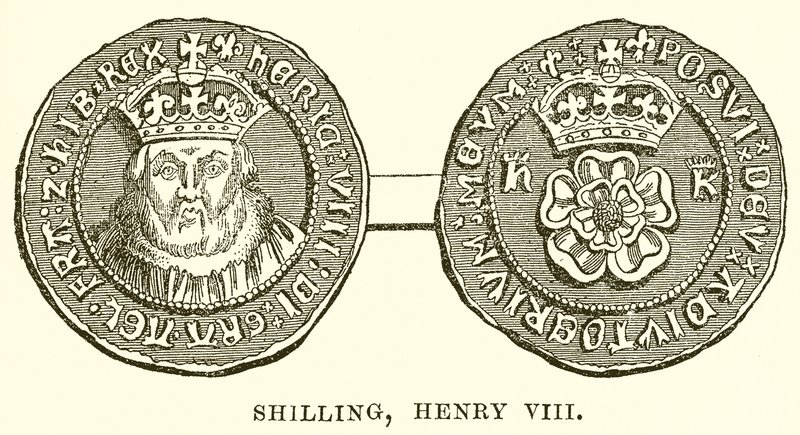 Shilling, Henry VIII av English School