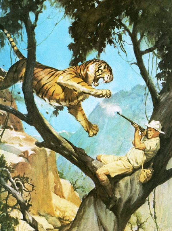 Å skyte en tiger av English School