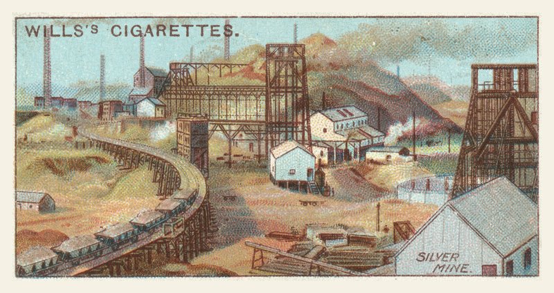 Sølvgruve (kromolitho) av English School