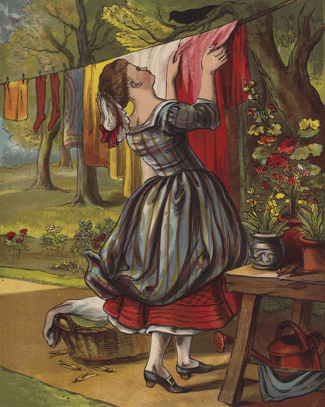 Syng en sang av sixpence (farge litho) av English School