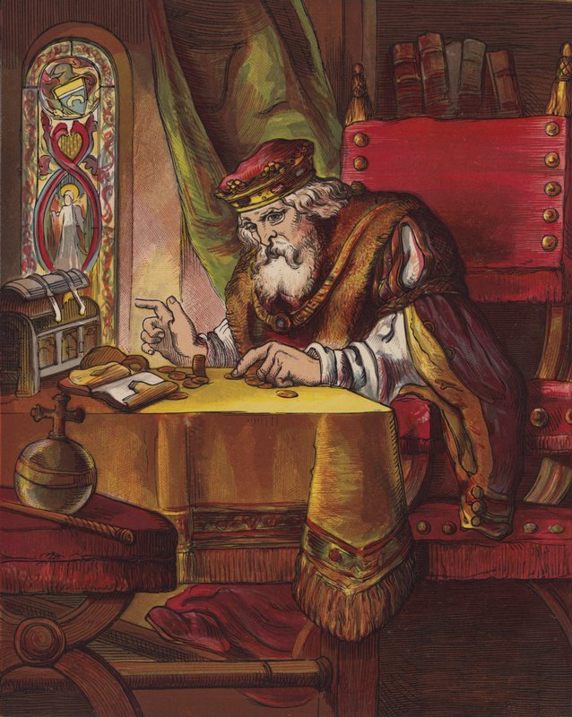 Syng en sang av sixpence (farge litho) av English School