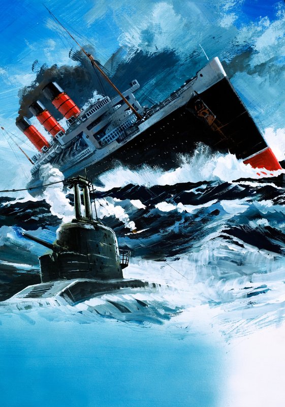 Senking av Lusitania av English School