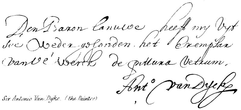 Sir Antonio Van Dyke, (maleren) av English School