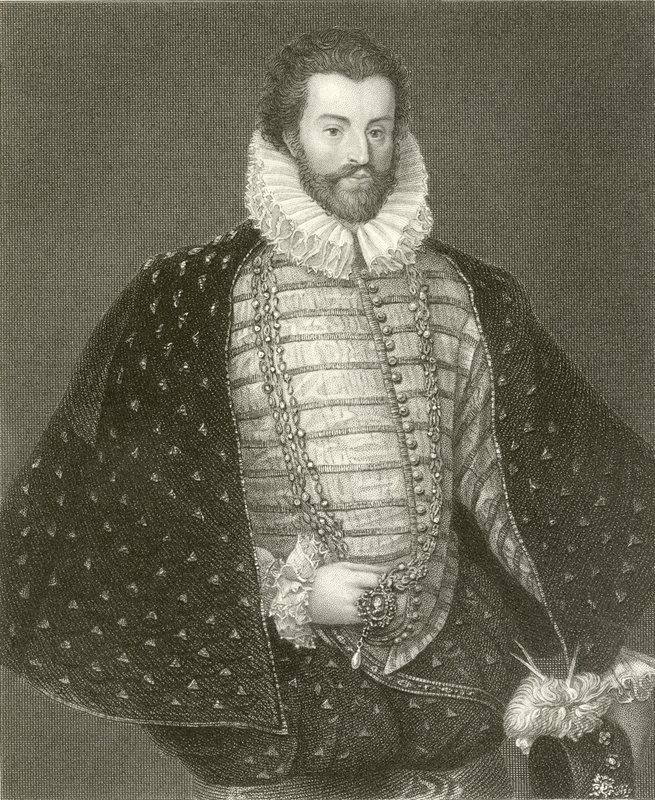 Sir Christopher Hatton av English School