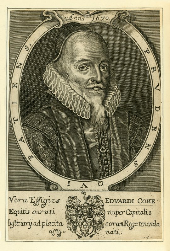 Sir Edward Coke av English School