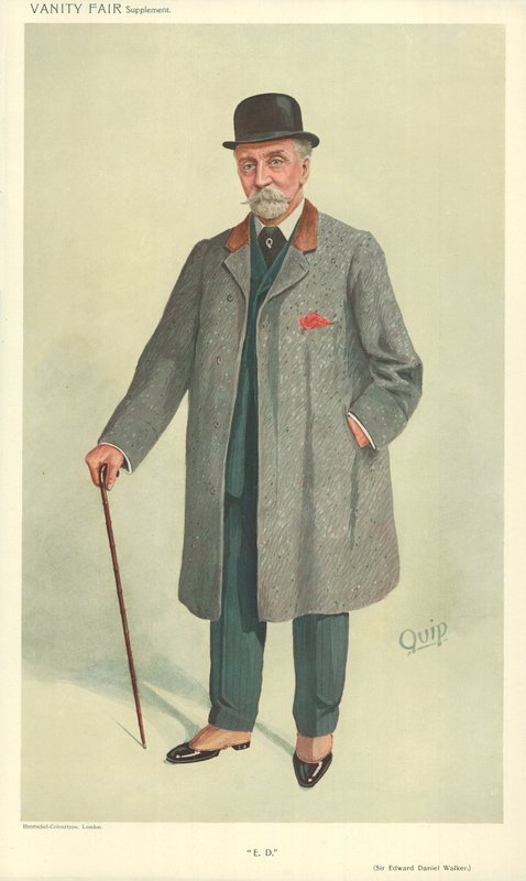 Sir Edward Daniel Walker, E D, 13. oktober 1909, tegneserie Vanity Fair av English School