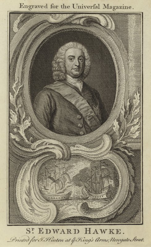 Sir Edward Hawke av English School
