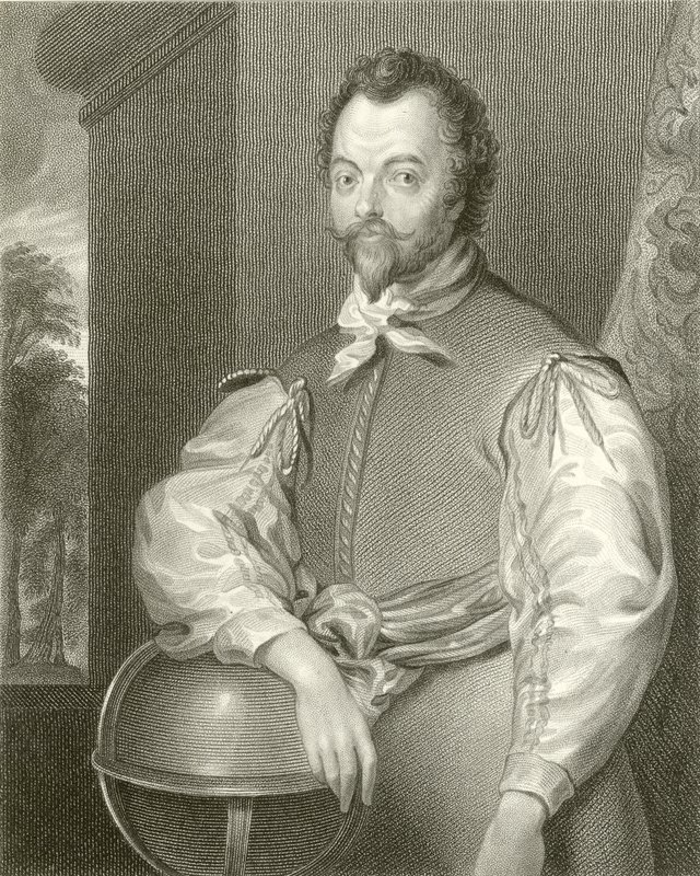 Sir Francis Drake av English School
