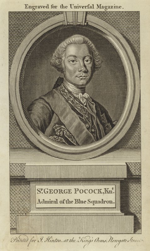 Sir George Pocock, ridder, admiral av den blå skvadronen av English School