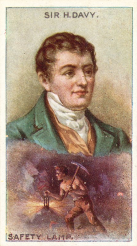 Sir Humphry Davy, sikkerhetslampe av English School