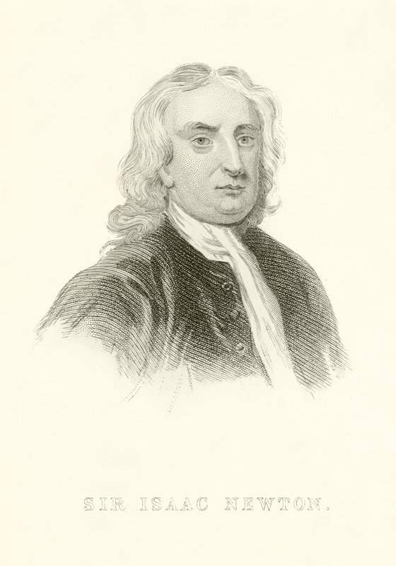 Sir Isaac Newton av English School