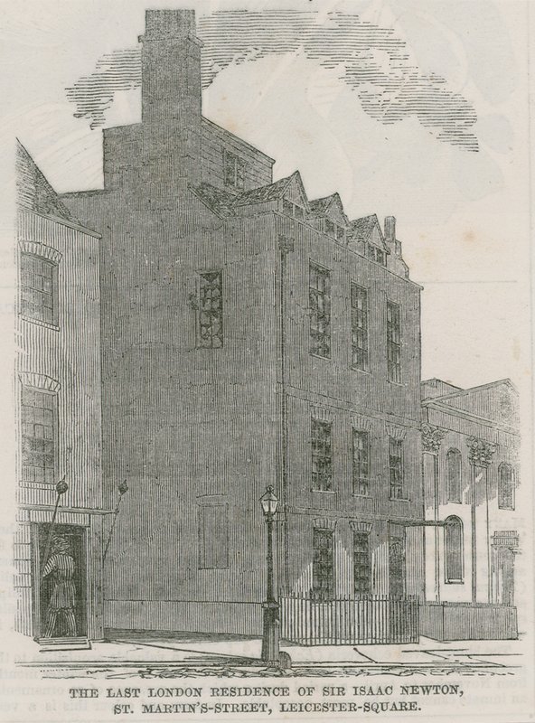 Sir Isaac Newtons House, St Martins Street, Leicester Square London av English School