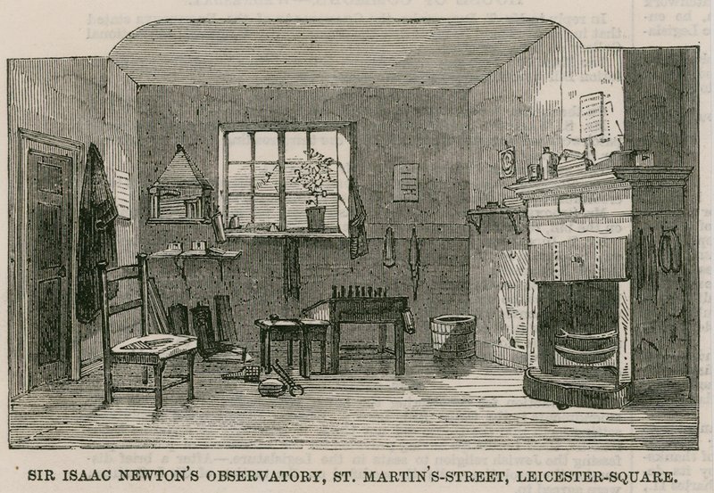 Sir Isaac Newtons Observatory, St Martins Street, Leicester Square London av English School