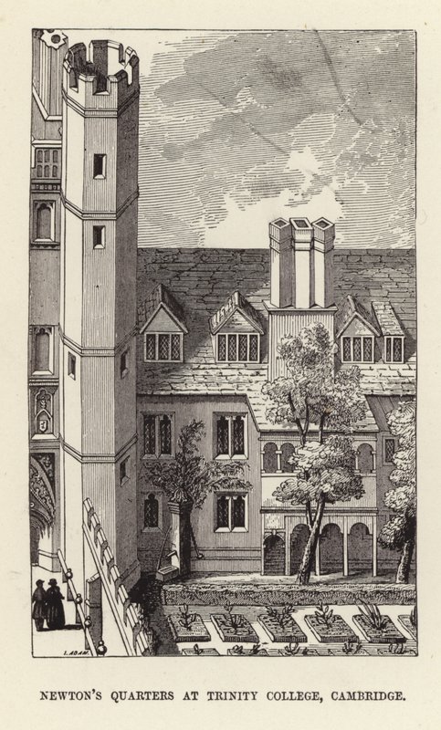 Sir Isaac Newtons kvartaler ved Trinity College, Cambridge av English School