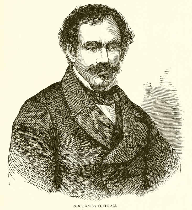 Sir James Outram av English School