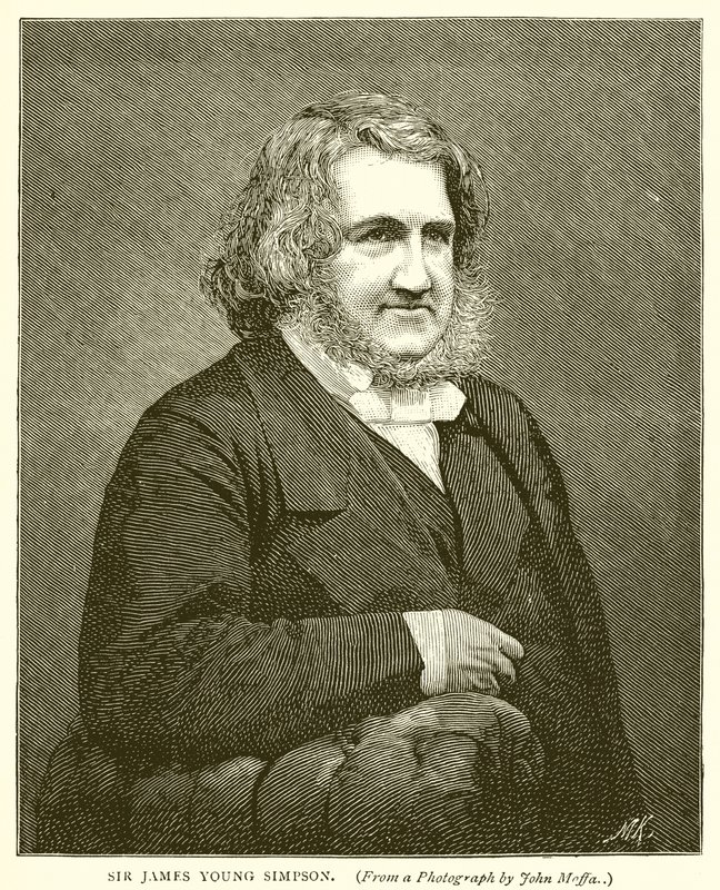 Sir James Young Simpson av English School