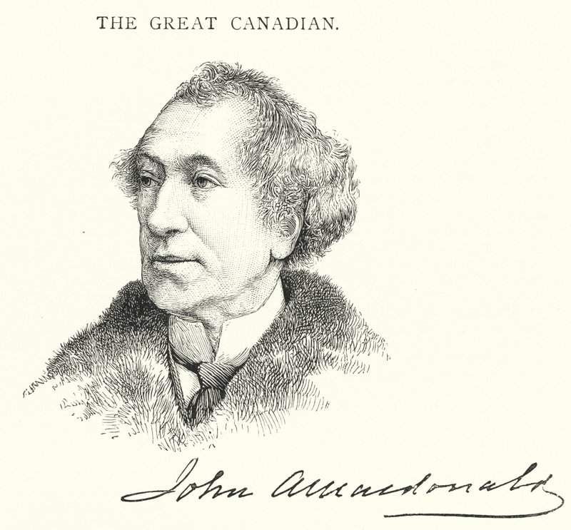 Sir John Alexander Macdonald (gravering) av English School