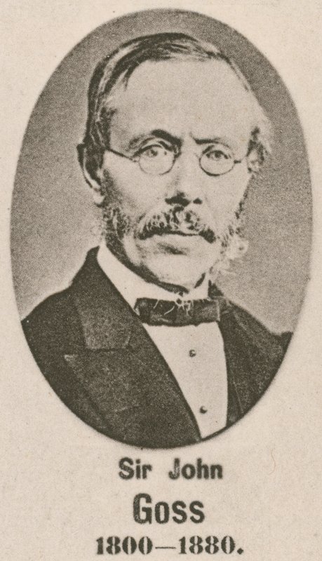 Sir John Goss (gravyr) av English School