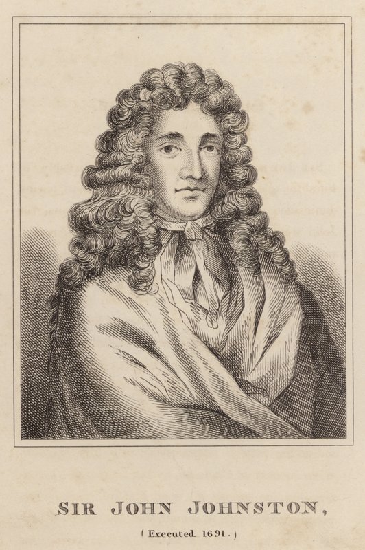 Sir John Johnston, henrettet 1691 av English School