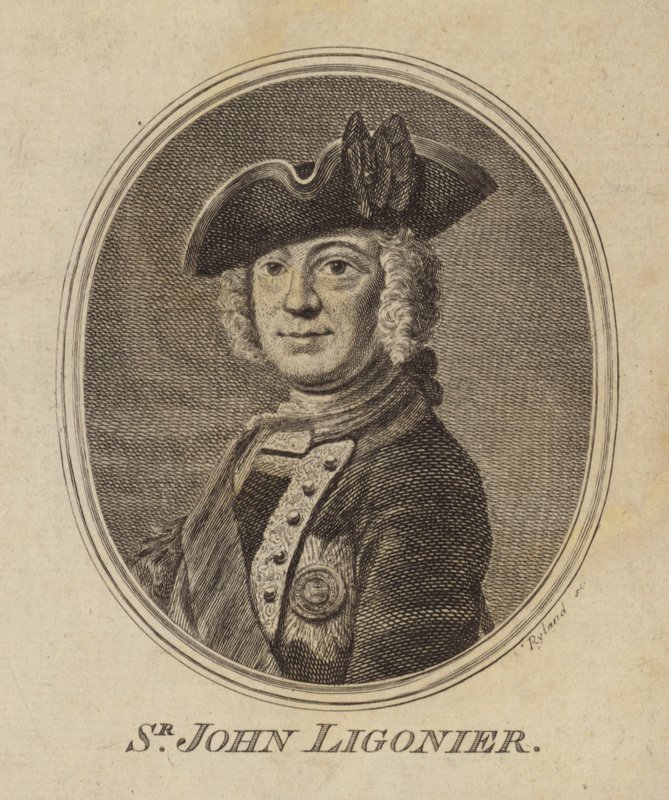 Sir John Ligonier av English School