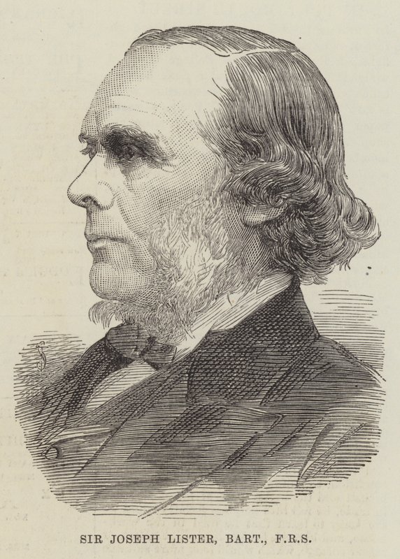 Sir Joseph Lister, Baronet, FRS (gravering) av English School