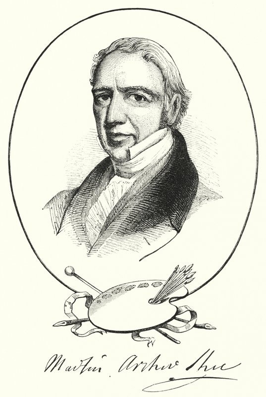Sir Martin Archer Shee (gravering) av English School