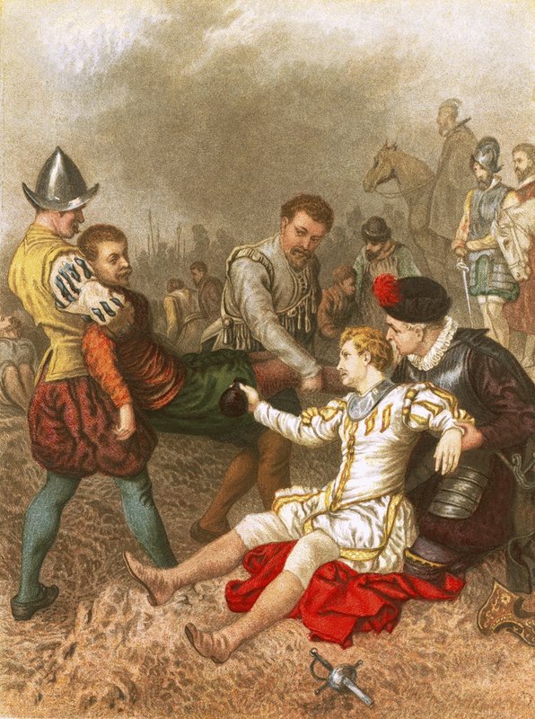 Sir Philip Sidney ved Zutphen av English School