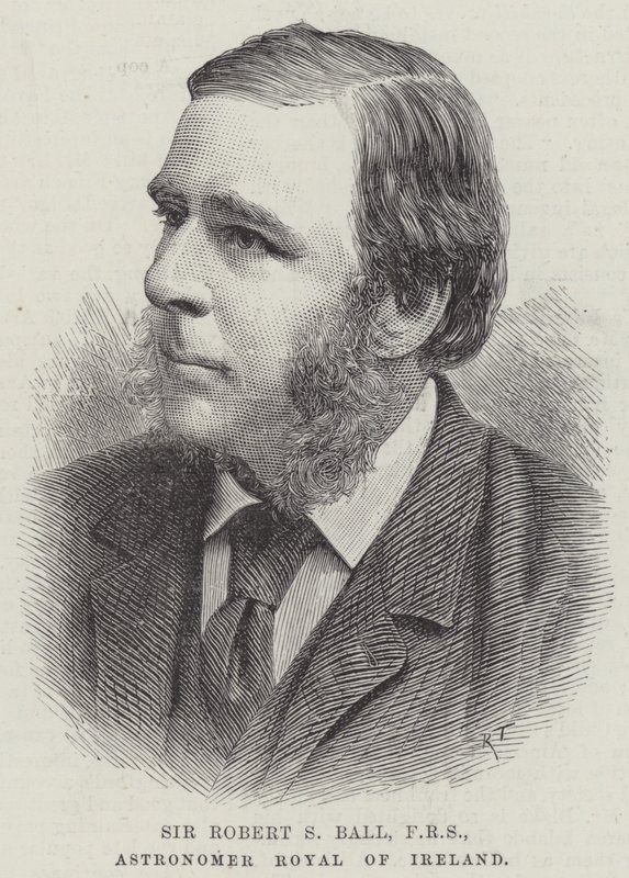 Sir Robert S Ball, FRS, Astronomer Royal of Ireland (gravering) av English School