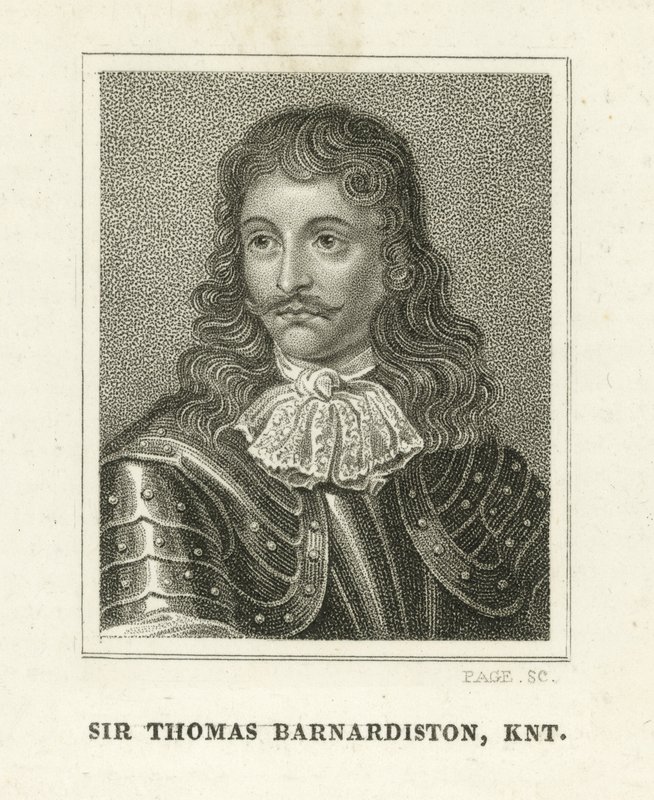 Sir Thomas Barnadiston (gravering) av English School