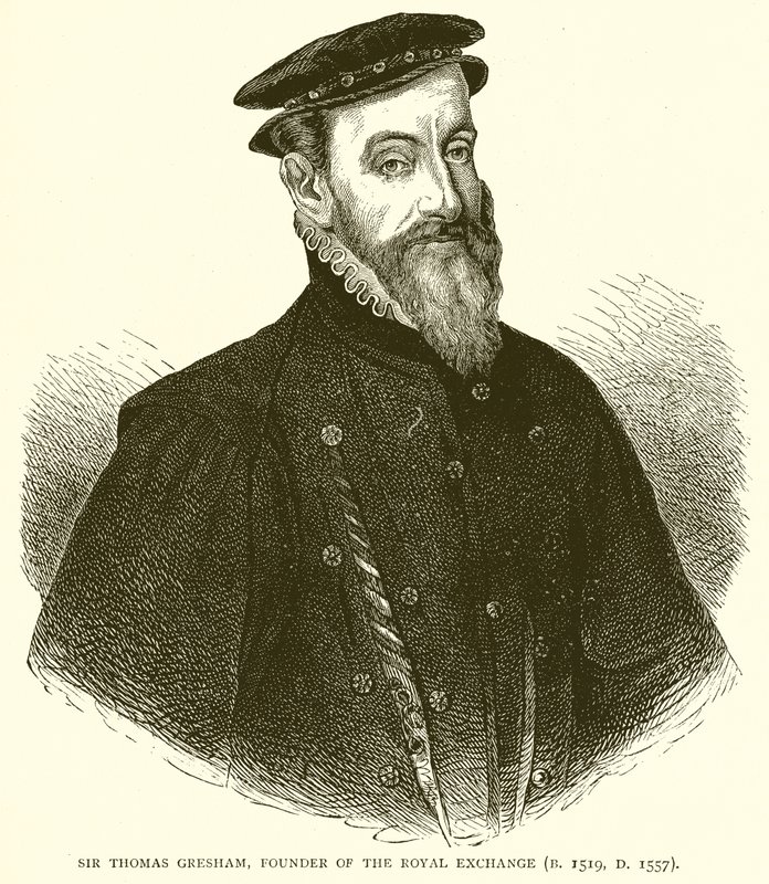 Sir Thomas Gresham, grunnlegger av Royal Exchange (F. 1519, D. 1557) av English School