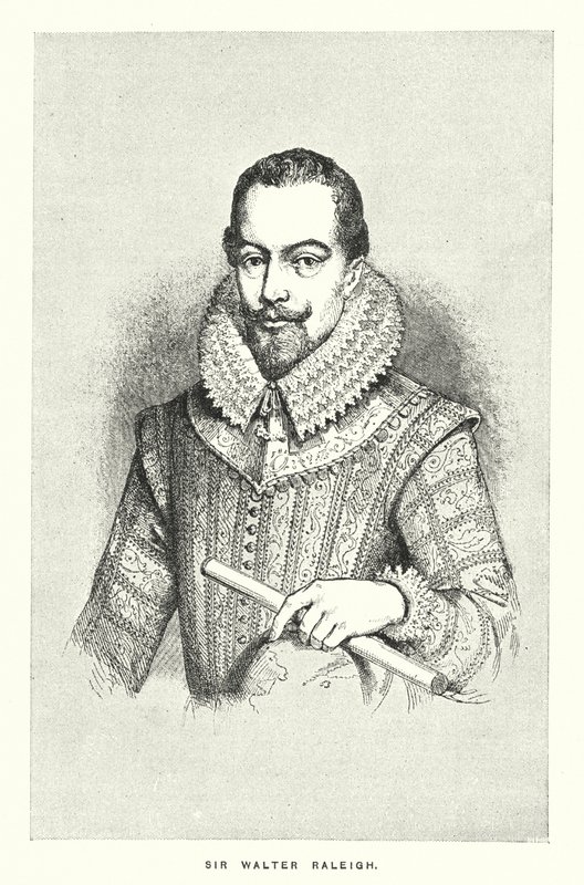 Sir Walter Raleigh (gravering) av English School