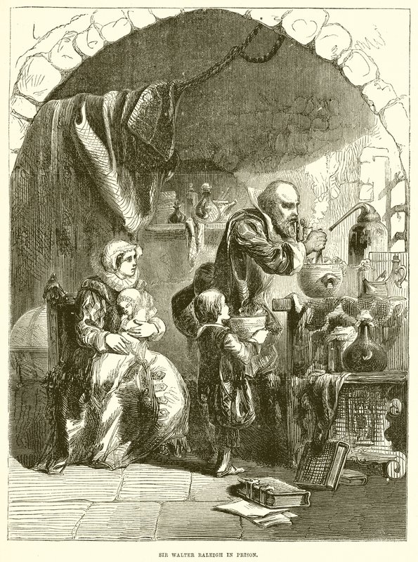 Sir Walter Raleigh i fengselet av English School