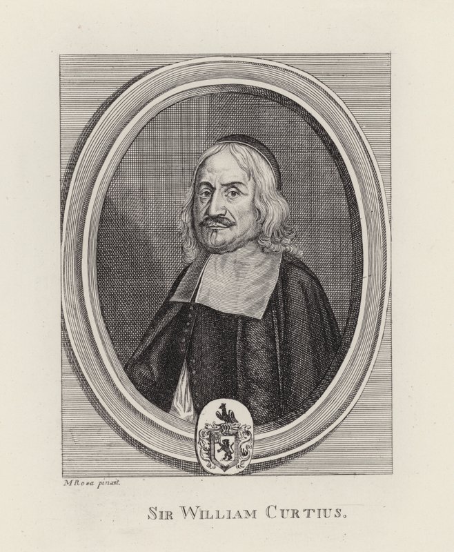Sir William Curtius (gravering) av English School