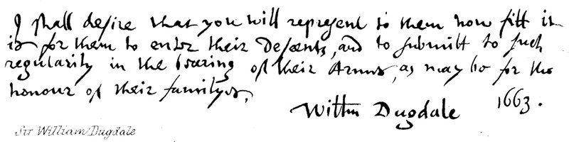 Sir William Dugdale av English School