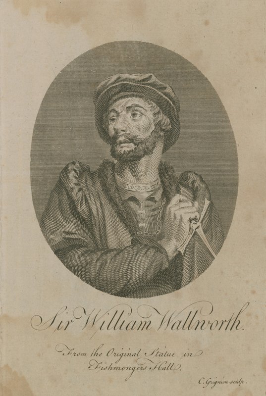 Sir William Wallworth, Lord Mayor of London, 1370 av English School
