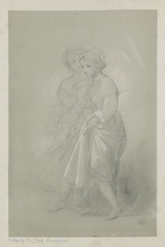 Skisse av to jenter av Sir Thomas Lawrence av English School