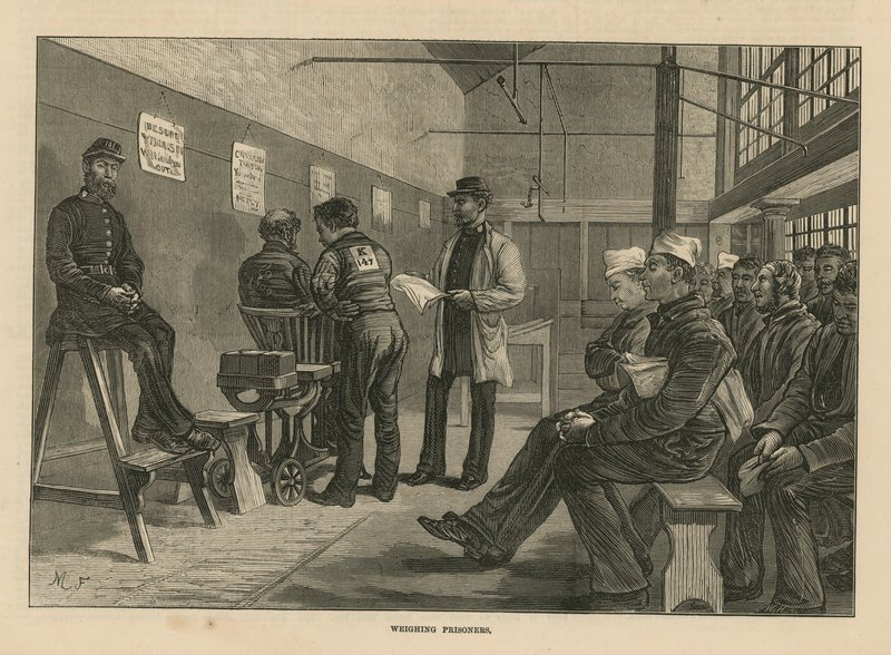 Skisser i Clerkenwell House of Correction av English School