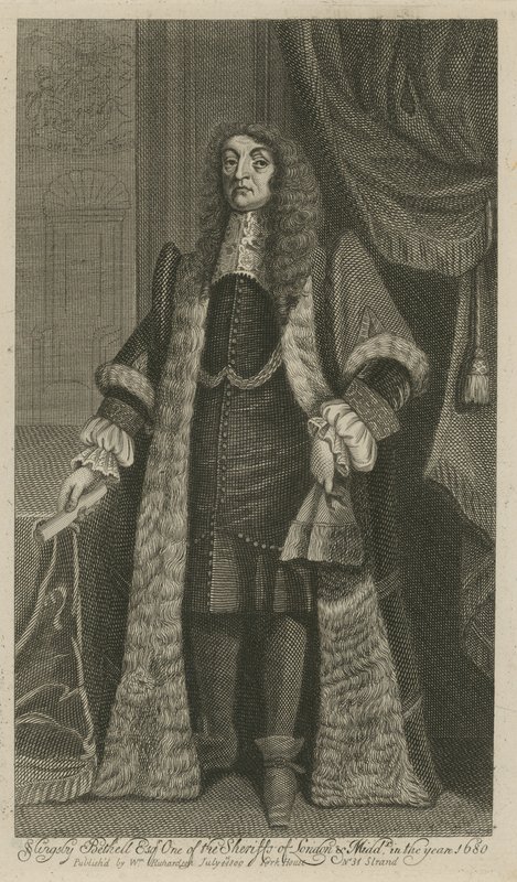 Slingsby Bethell, sheriff i London og Middlesex i år 1680 av English School