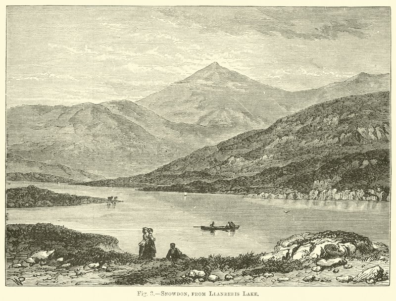 Snowdon, fra Llanberis Lake av English School