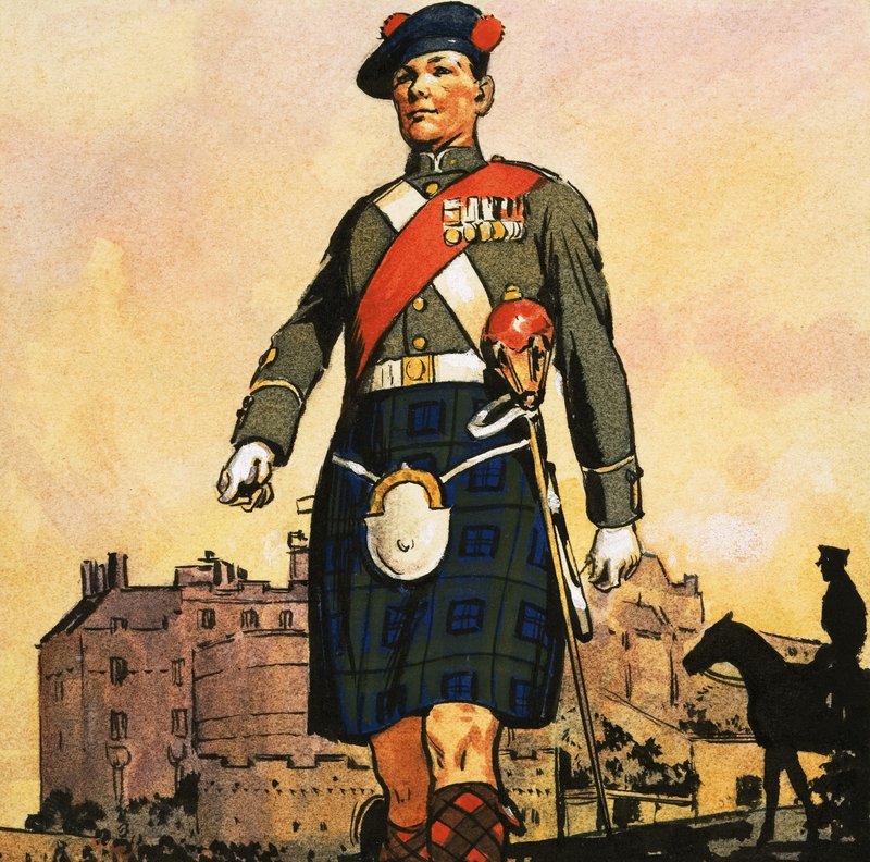 Soldat of the Black Watch av English School