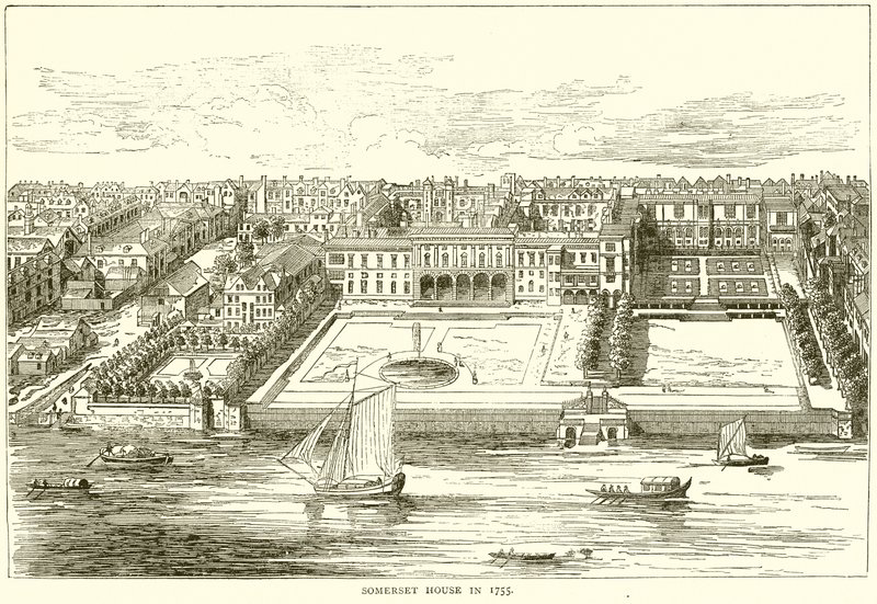 Somerset House i 1755 av English School