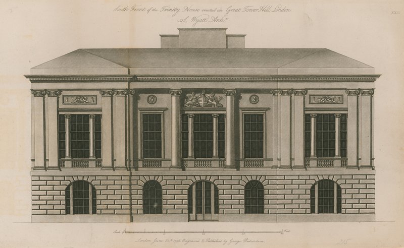 Sørfronten av Trinity House av English School