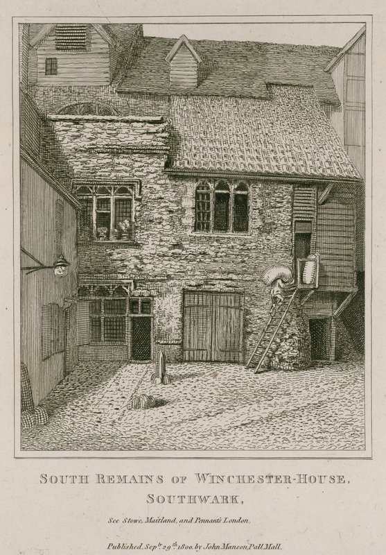 Sørlige rester av Winchester House, Southwark av English School