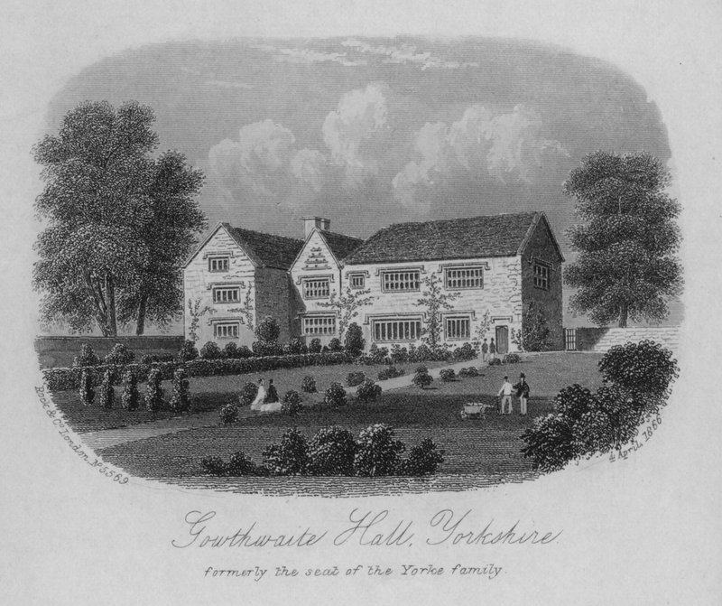 Southwaite Hall, Yorkshire, tidligere sete for Yorke-familien av English School
