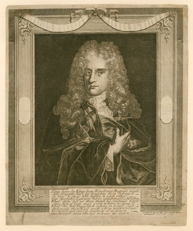 Souvenir av frost-messen fra 1740 av English School