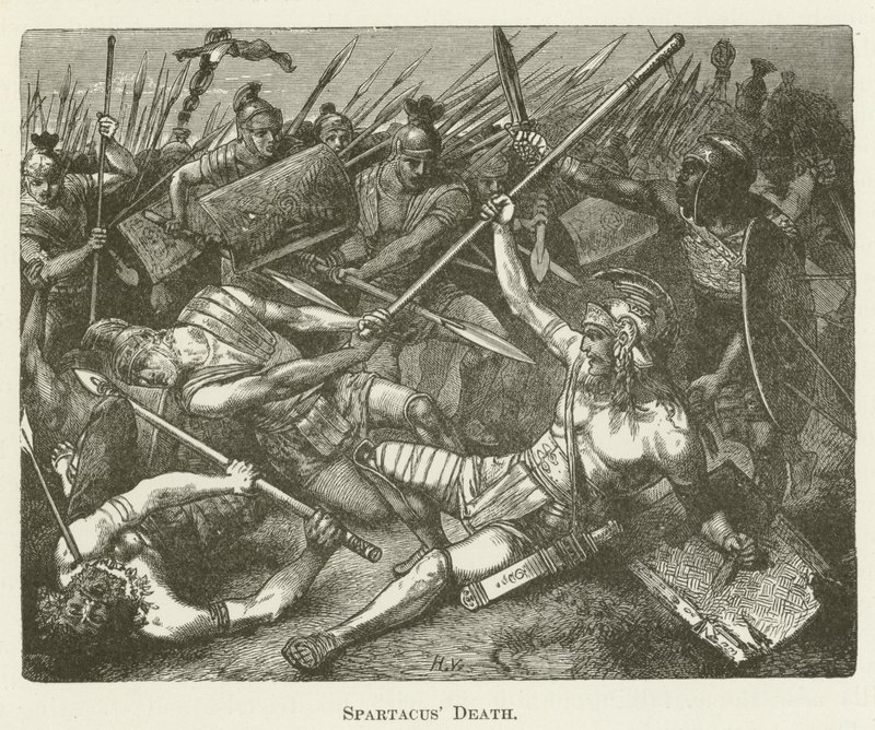Spartacus død av English School
