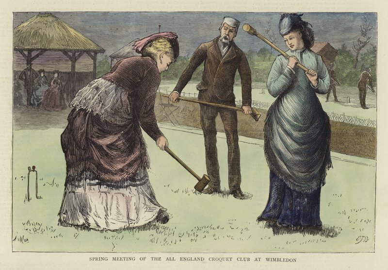 Vårmøte i All England Croquet Club på Wimbledon av English School
