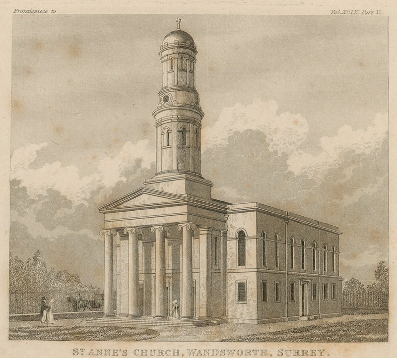 St Annes Church, Wandsworth, Surrey av English School